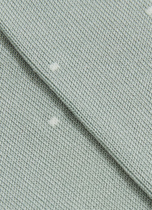 Reiss Mario sokken met stippenprint - detail lindegroen