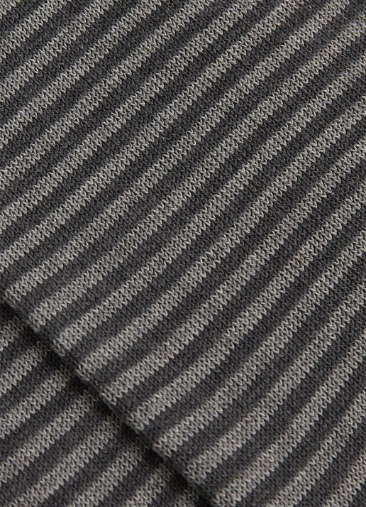 Reiss Mario sokken met streepprint - detail 2 donkergrijs