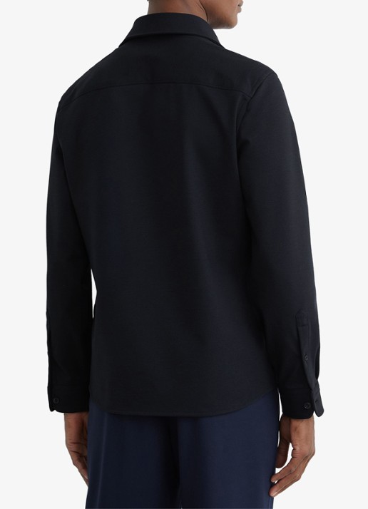 Reiss Mcshane overshirt met borstzakken - achterkant 7 donkerblauw