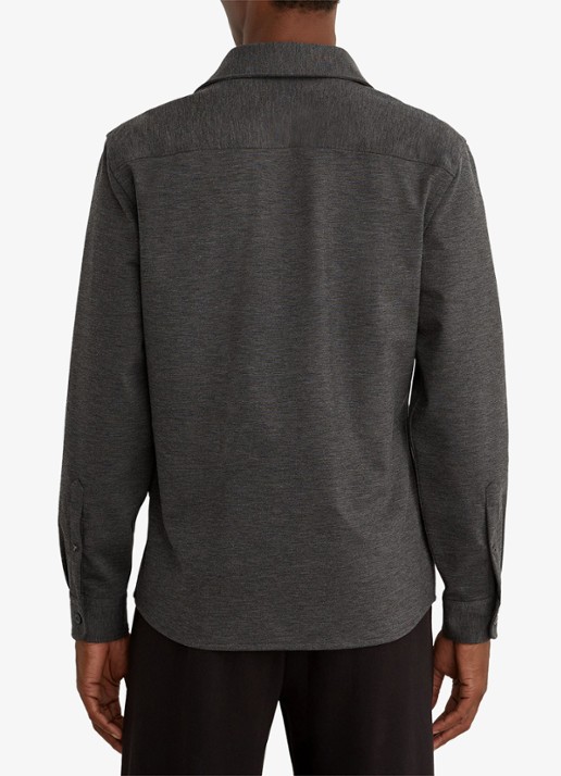 Reiss Mcshane overshirt met borstzakken - achterkant 4 grijsmele