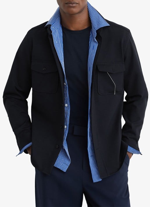 Reiss Mcshane overshirt met borstzakken