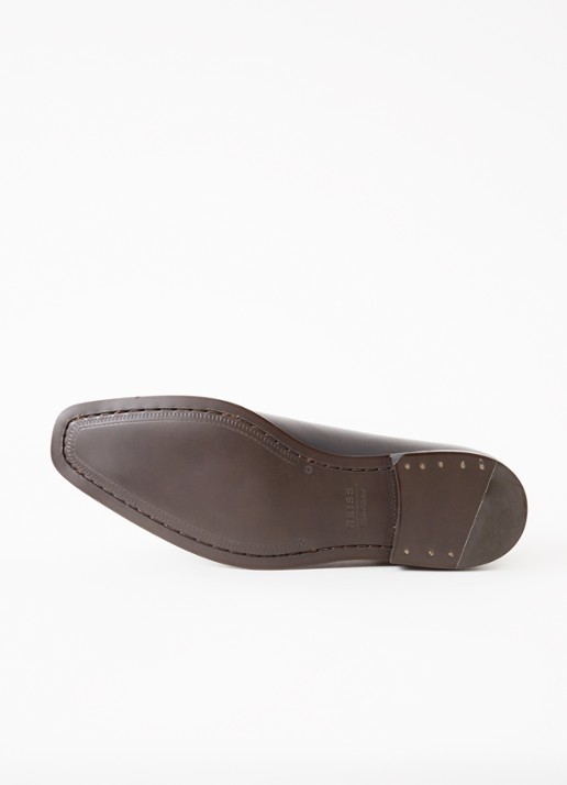 Reiss Mead veterschoen van leer - detail 4 zwart