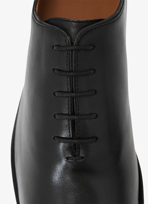 Reiss Mead veterschoen van leer - detail 3 zwart