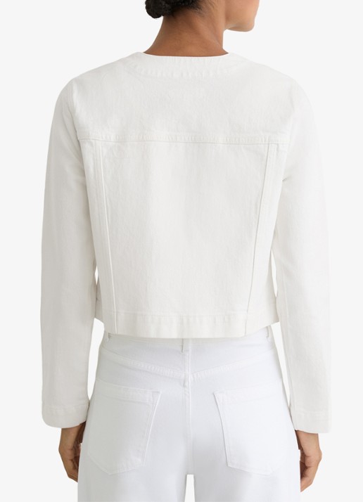 Reiss Medora jack van denim met borstzakken - achterkant 6 wit