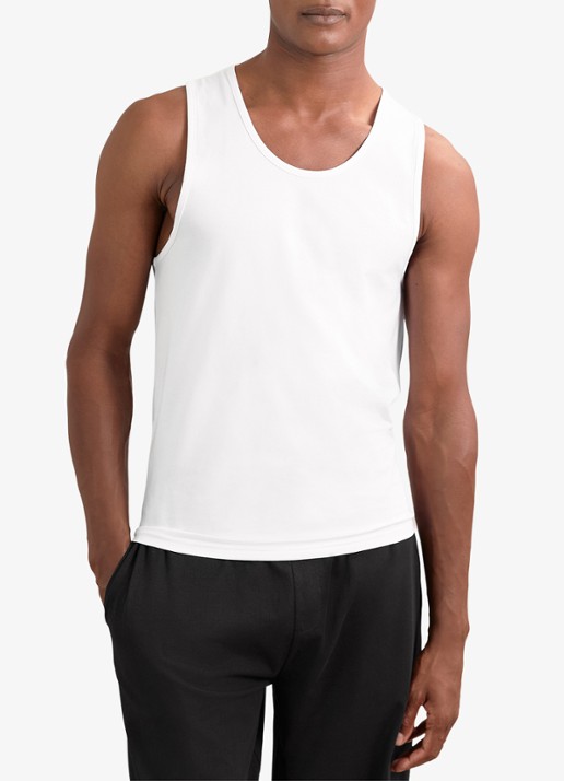 Reiss Monty singlet van katoen in 2-pack - detail 5 wit