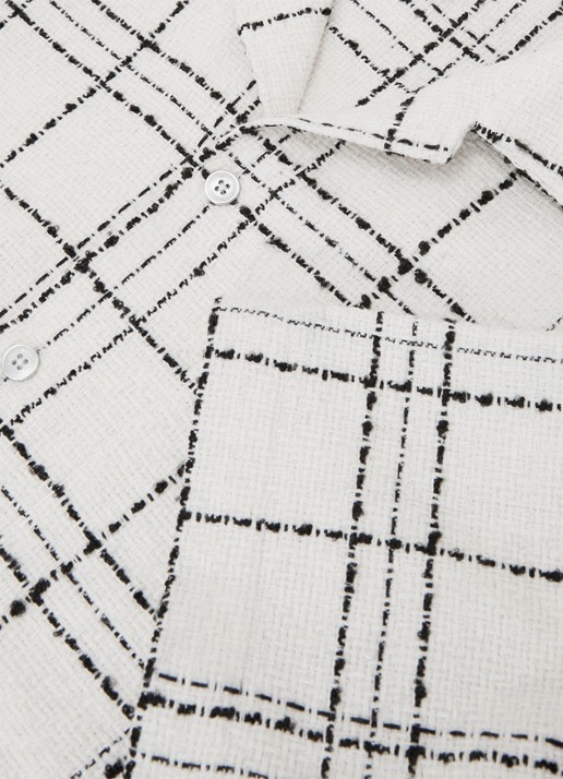 Reiss Moran regular fit overhemd met ruitdessin - detail 5 wit