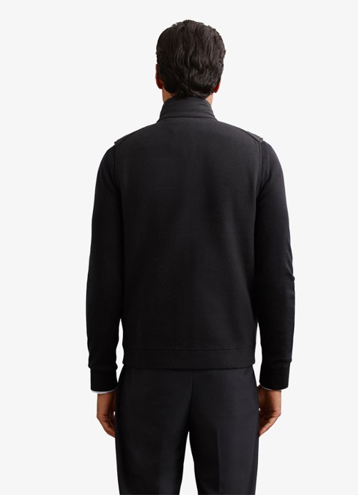 Reiss Newford bodywarmer met steekzakken - achterkant 6 navy / blauw