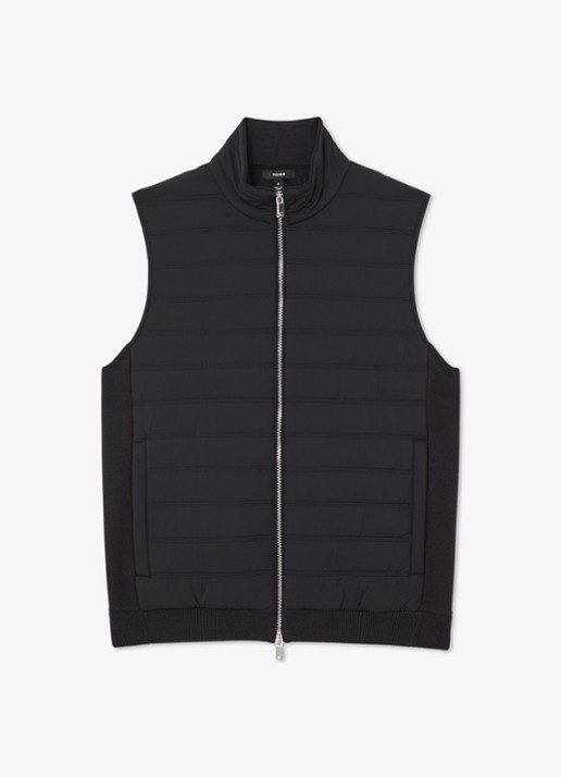 Reiss Newford bodywarmer met steekzakken - voorkant navy / blauw