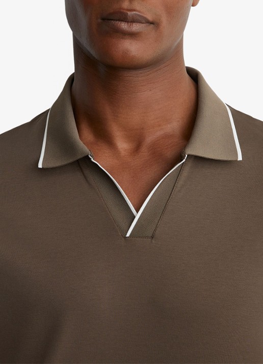 Reiss Nico regular fit polo - detail 5 bruin