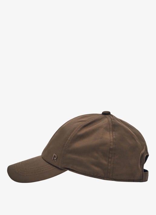 Reiss Nicole pet met logoborduring  - detail bruin