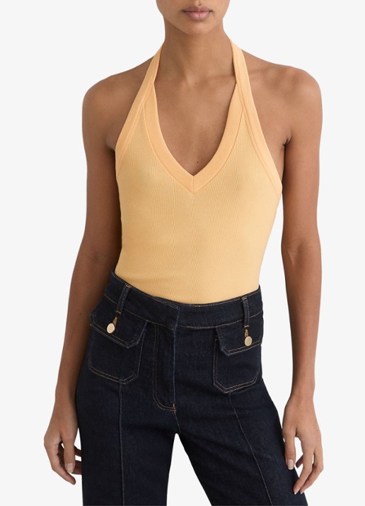 Reiss Nina top met ribstructuur