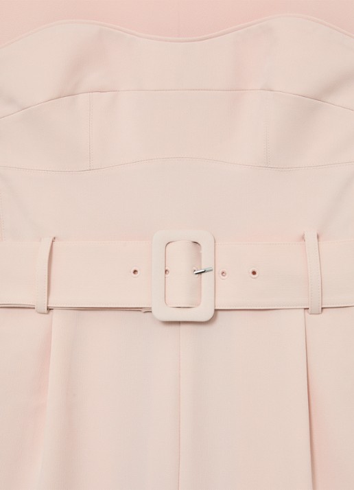 Reiss Ora straight fit playsuit met ceintuur - detail 4 roze