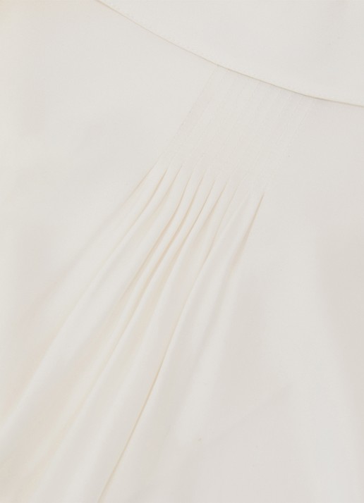 Reiss Orla tuniek in zijdeblend met kraag - detail 5 wit