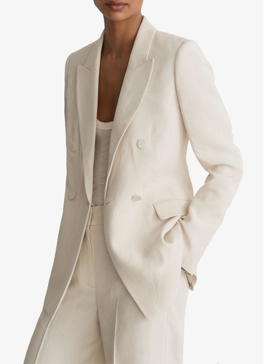 Reiss Ottie double-breasted blazer met klepzakken