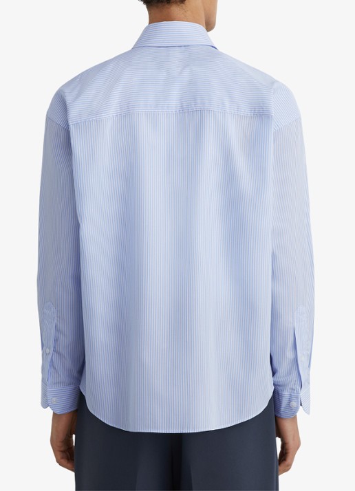 Reiss Ovante overshirt van lyocell - achterkant 3 lichtblauw