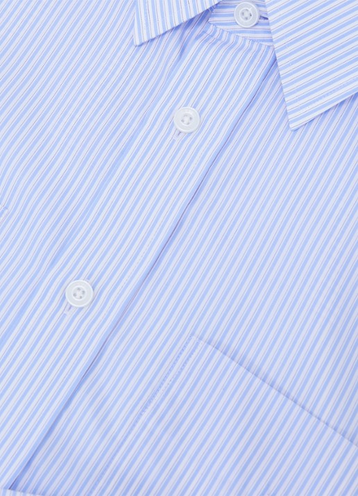 Reiss Ovante overshirt van lyocell - detail 6 lichtblauw