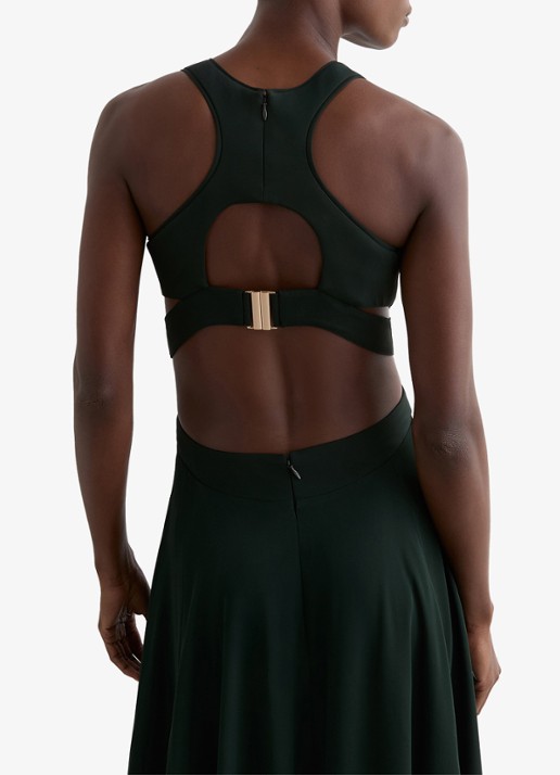 Reiss Paloma maxi jurk met cut out detail  - detail 5 groen