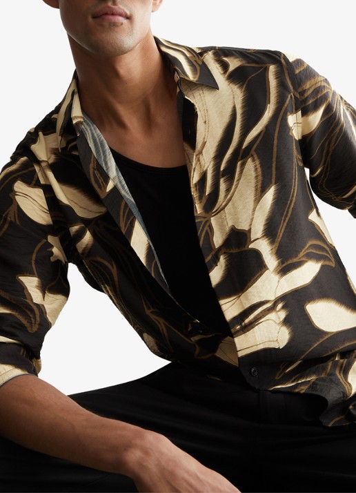 Reiss Paloma overhemd met grafische print