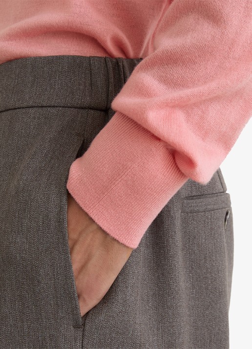 Reiss Paris fijngebreide pullover in merino wolblend - detail 2 roze