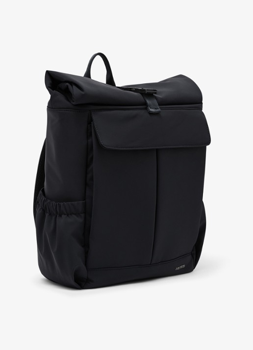 Reiss Pascal Technical Roll-Top rugzak met logo - detail navy / blauw