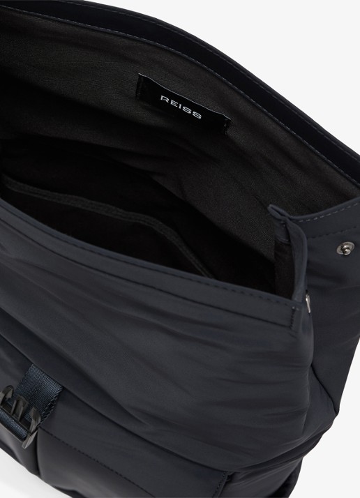 Reiss Pascal Technical Roll-Top rugzak met logo - detail 2 navy / blauw