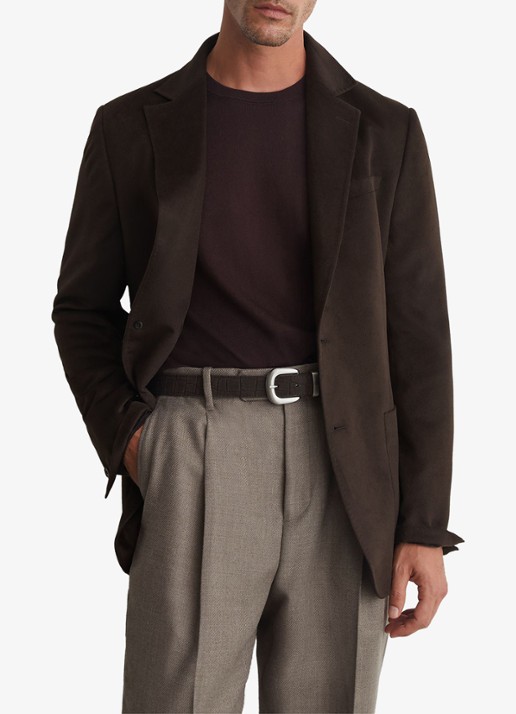 Reiss PATCH regular fit colbert in wolblend