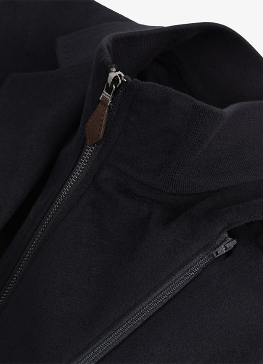 Reiss Patch single breasted colbert in wolblend - detail 5 donkerblauw