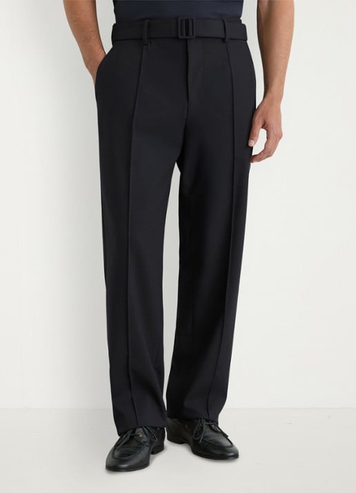 Reiss Peshi straight fit pantalon met ceintuur