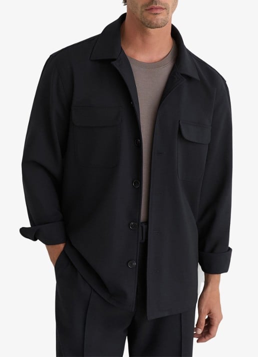 Reiss Regular fit overshirt met borstzak