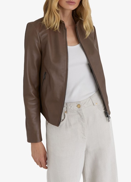 Reiss Petite Allie lerenjas van schapenleer