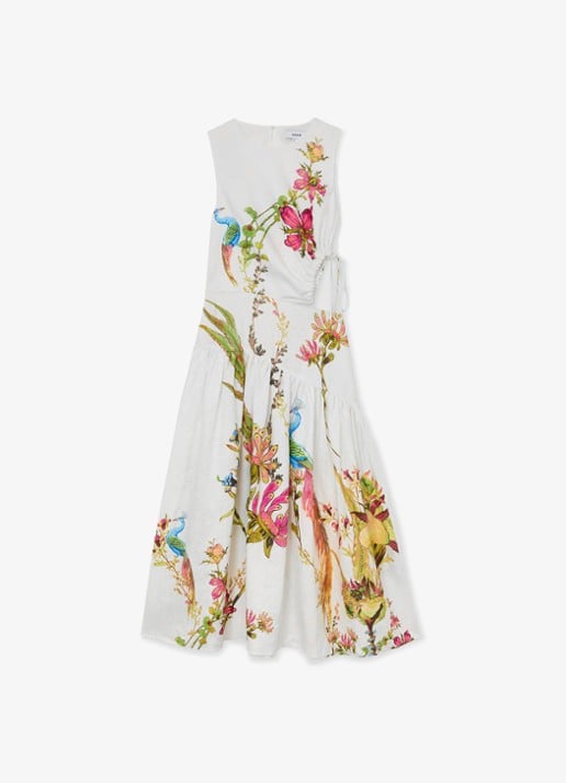 Reiss Petite Bianca midi jurk met cut-out detail