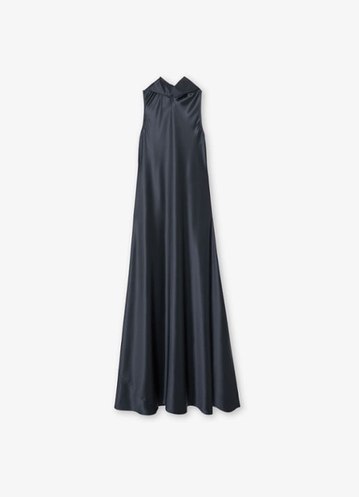 Reiss Petite Fae maxi jurk met sjaalkraag