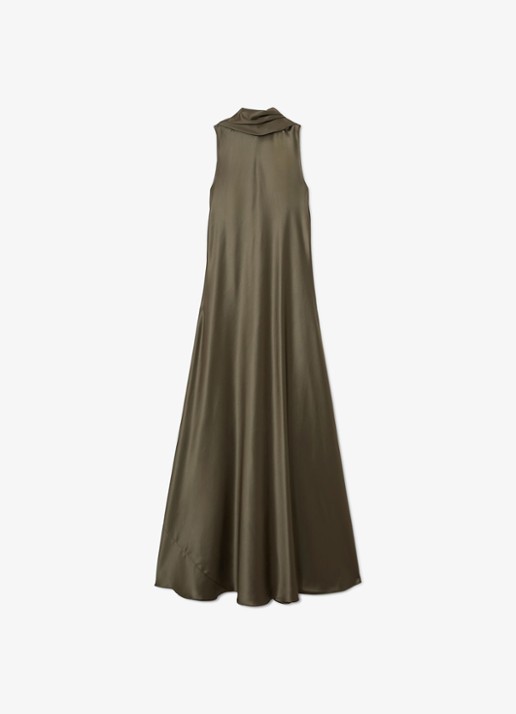 Reiss Petite Fae maxi jurk met sjaalkraag