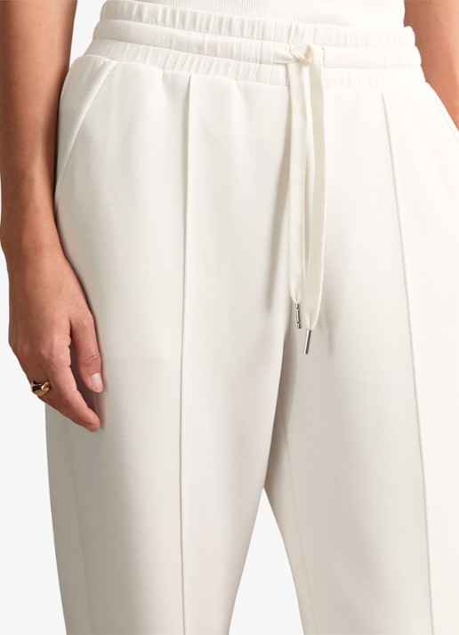 Reiss Petite high waist straight fit joggingbroek met steekzakken - detail 5 wit