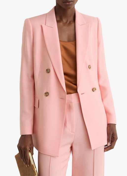 Reiss Petite Magda Double-breasted blazer met klepzakken