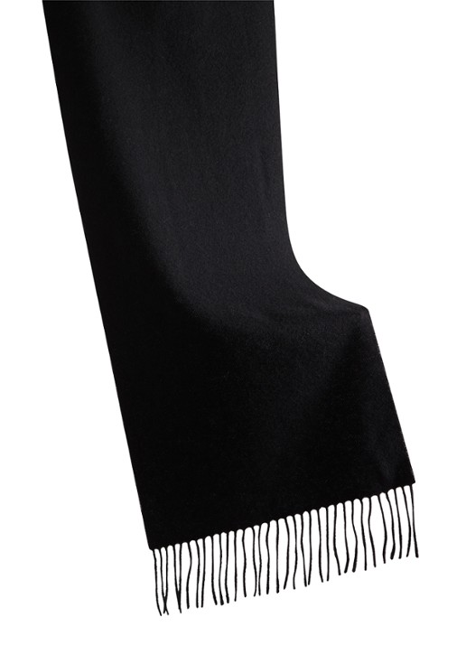 Reiss Picton sjaal in kasjmierblend 180 x 31 cm - detail 5 black / zwart