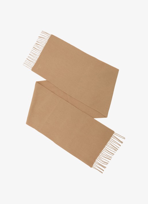 Reiss Picton sjaal in kasjmierblend 180 x 31 cm - voorkant 5 camel