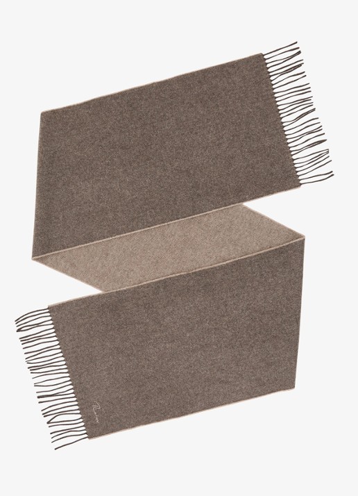 Reiss Picton sjaal in kasjmierblend 180 x 31 cm - detail 2 taupe