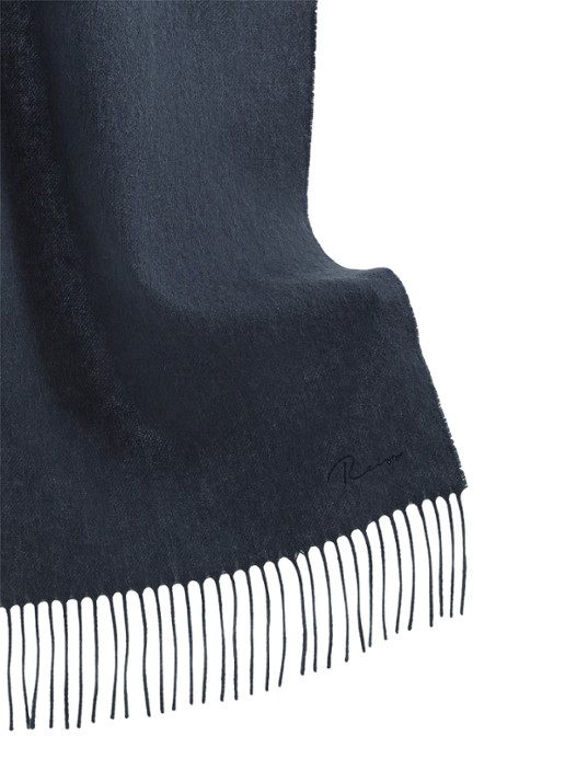 Reiss Picton sjaal in kasjmierblend met franjes 190 x 30 cm - detail 5 petrol