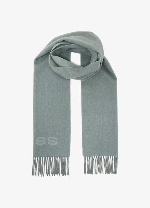 Reiss Picton sjaal in wolblend met logo