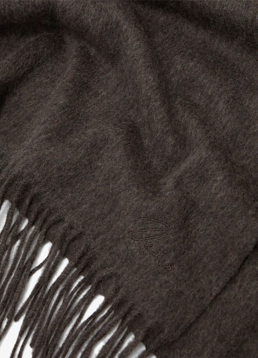 Reiss Picton sjaal van wol en kasjmier - detail 5 bruin