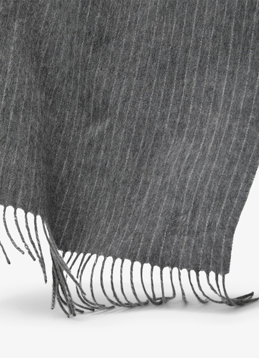 Reiss Picton sjaal van wol en kasjmier - detail 4 grijs