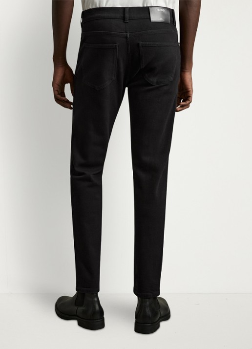 Reiss Picton slim fit jeans met steekzakken - achterkant 5 zwart