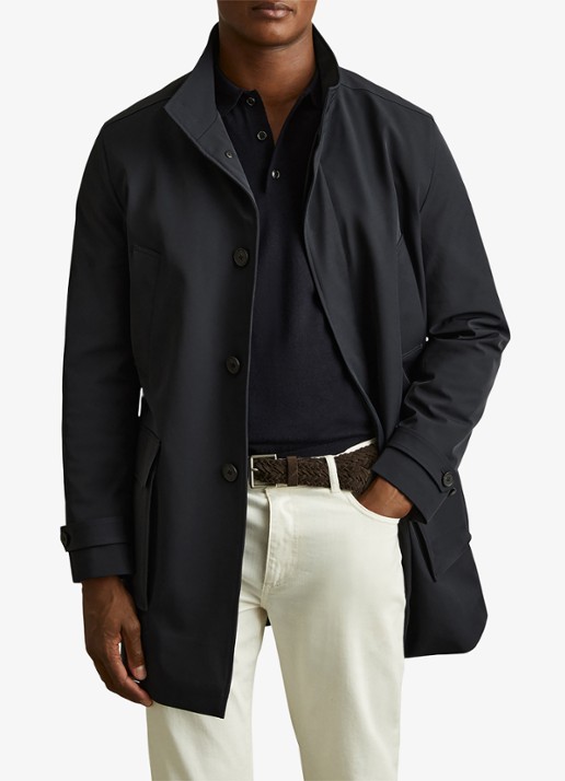 Reiss Player gewatteerde parka met klepzakken