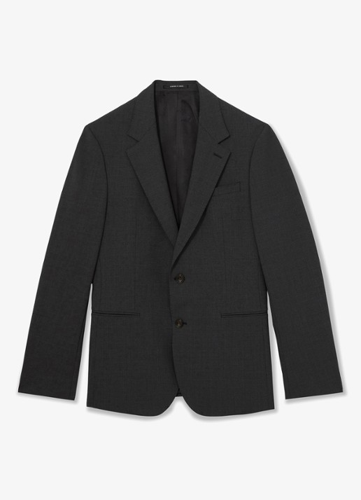 Reiss Promise slim fit colbert in wolblend - voorkant 5 grijs