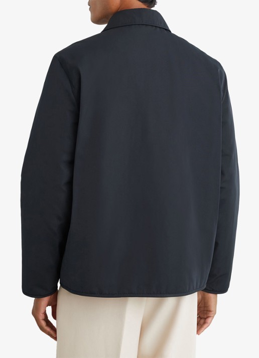 Reiss Raider gewatteerd overshirt met borstzak - achterkant 4 navy / blauw