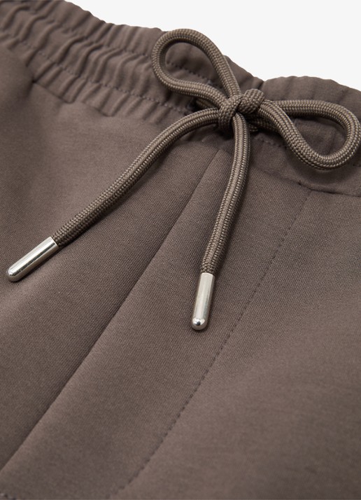 Reiss Reid straight fit korte broek met steekzakken - detail 4 lichtbruin