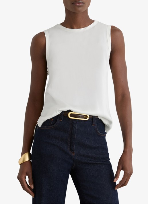 Reiss Rian top met ronde hals