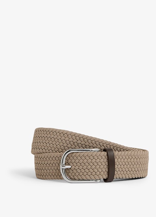 Reiss Riem met leren detail