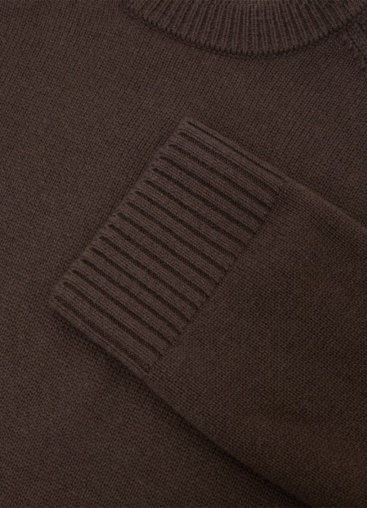 Reiss RILEY fijngebreide trui in kasjmierblend  - detail 4 bruin